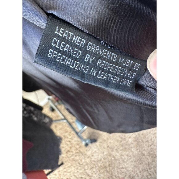 Hathaway Mens Black Leather Zip-Up Jacket Size XL Lightweight Vintage Style - Picture 8 of 11